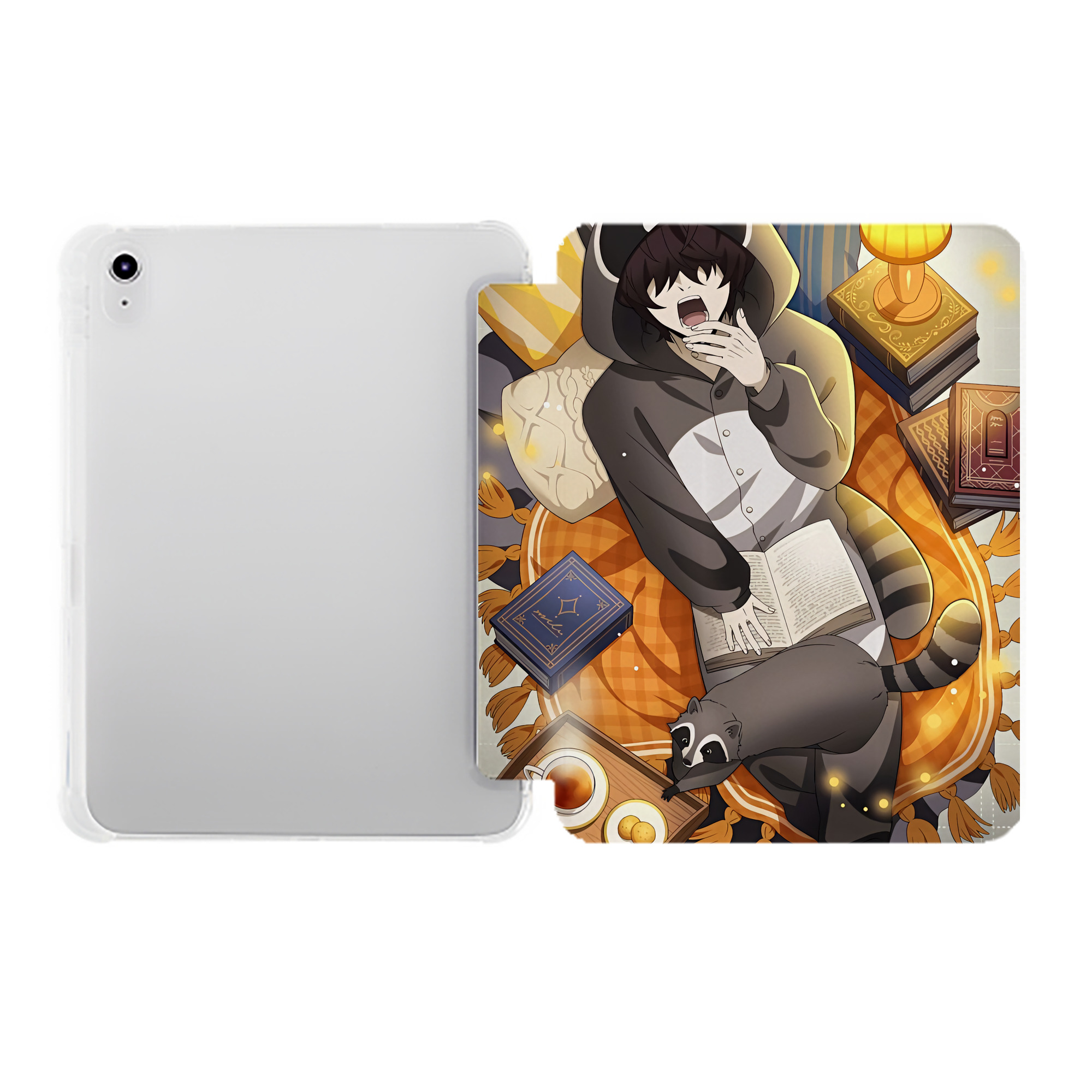 （画像用） 文豪ストレイドッグス Bungo Stray Dogs IPad ケース ペン収納付き 三つ折りスタンド PUレザー×シリコン 対応機種9.5/10.5/10.9インチ
